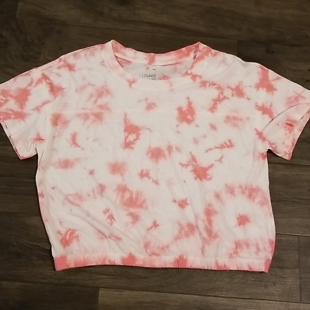 Tie dye cropped shirt